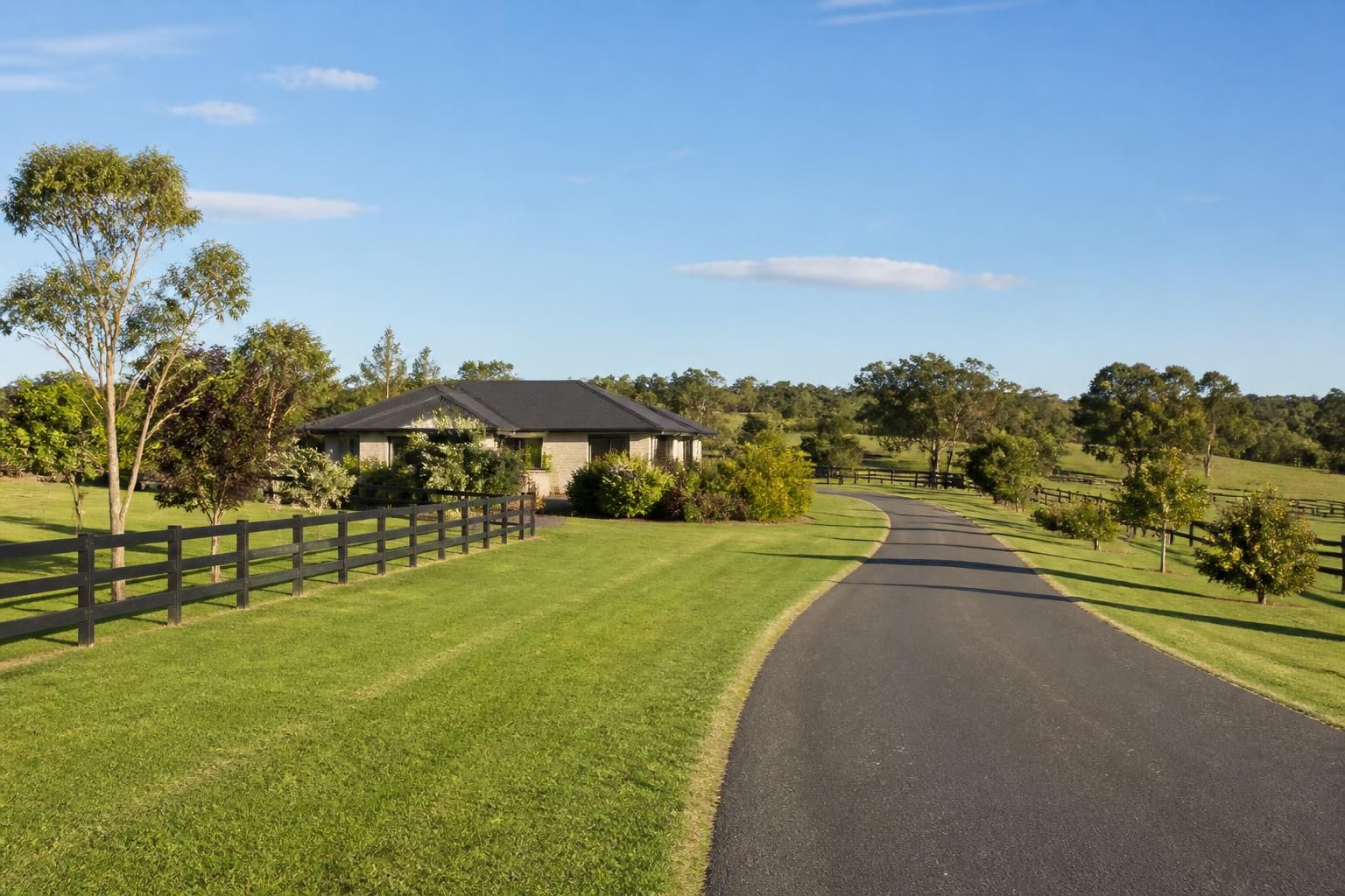 Rural residential landscape with open greenery in Drouin South.